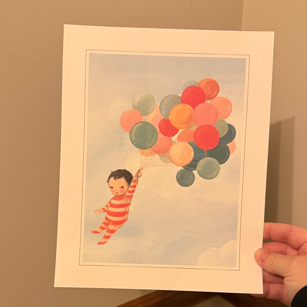 Emily Field Martin Balloon Child Art Print